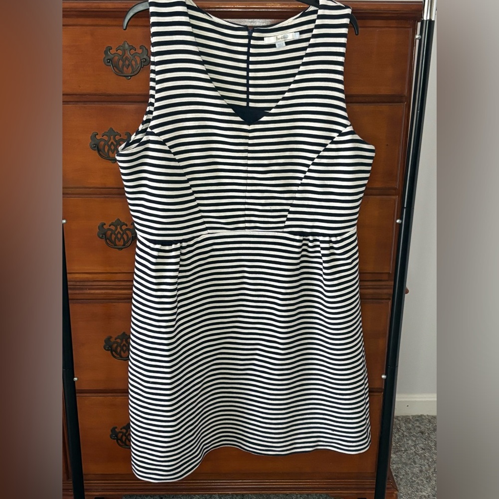 Black and white stripped dress. Boden Brand.